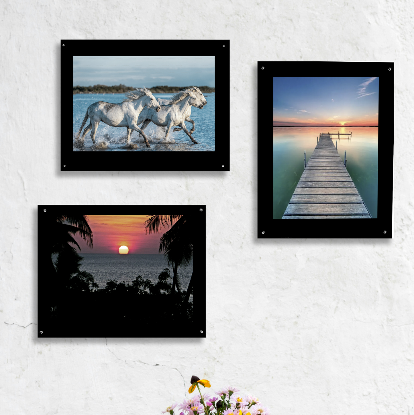 PATHER® Wall Mounted Picture Frame 10" W x 8" H or 8"W x 10"H - Universal