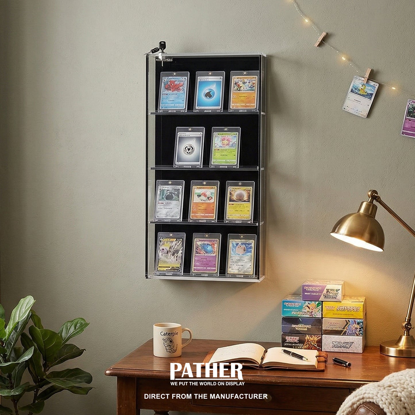 PATHER. Trading Card Display Cabinet - Small