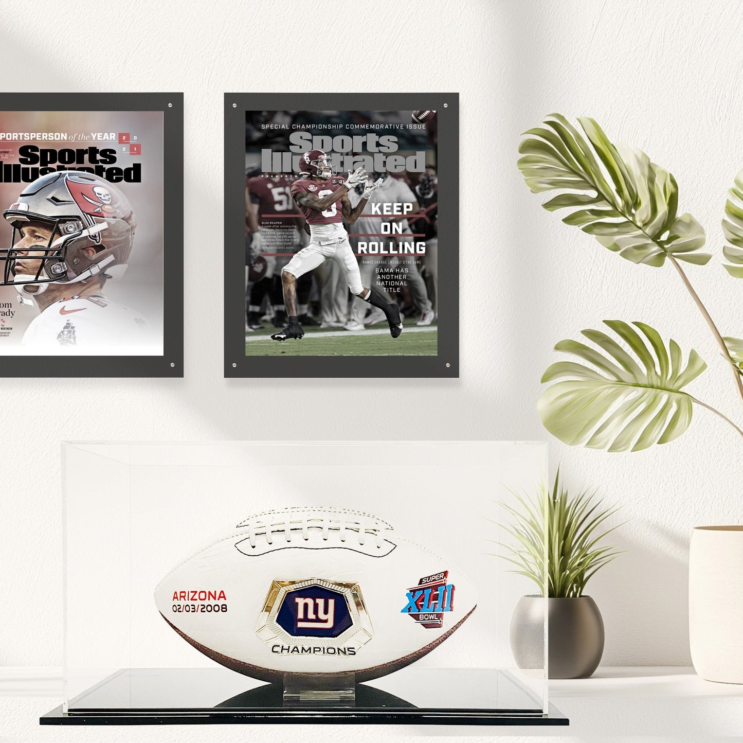 PATHER® Rectangular Display Case - 14"w x 10.5"d x 10"h with Black Base