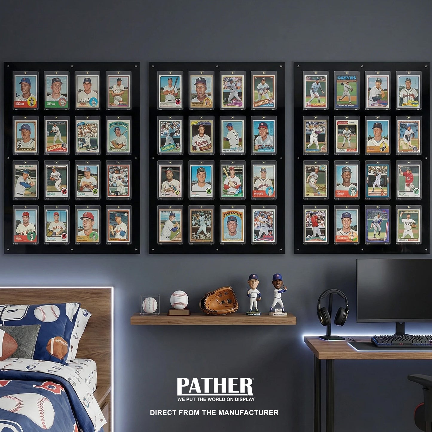 PATHER. Ultimate Holder Card Wall - 16 Slots