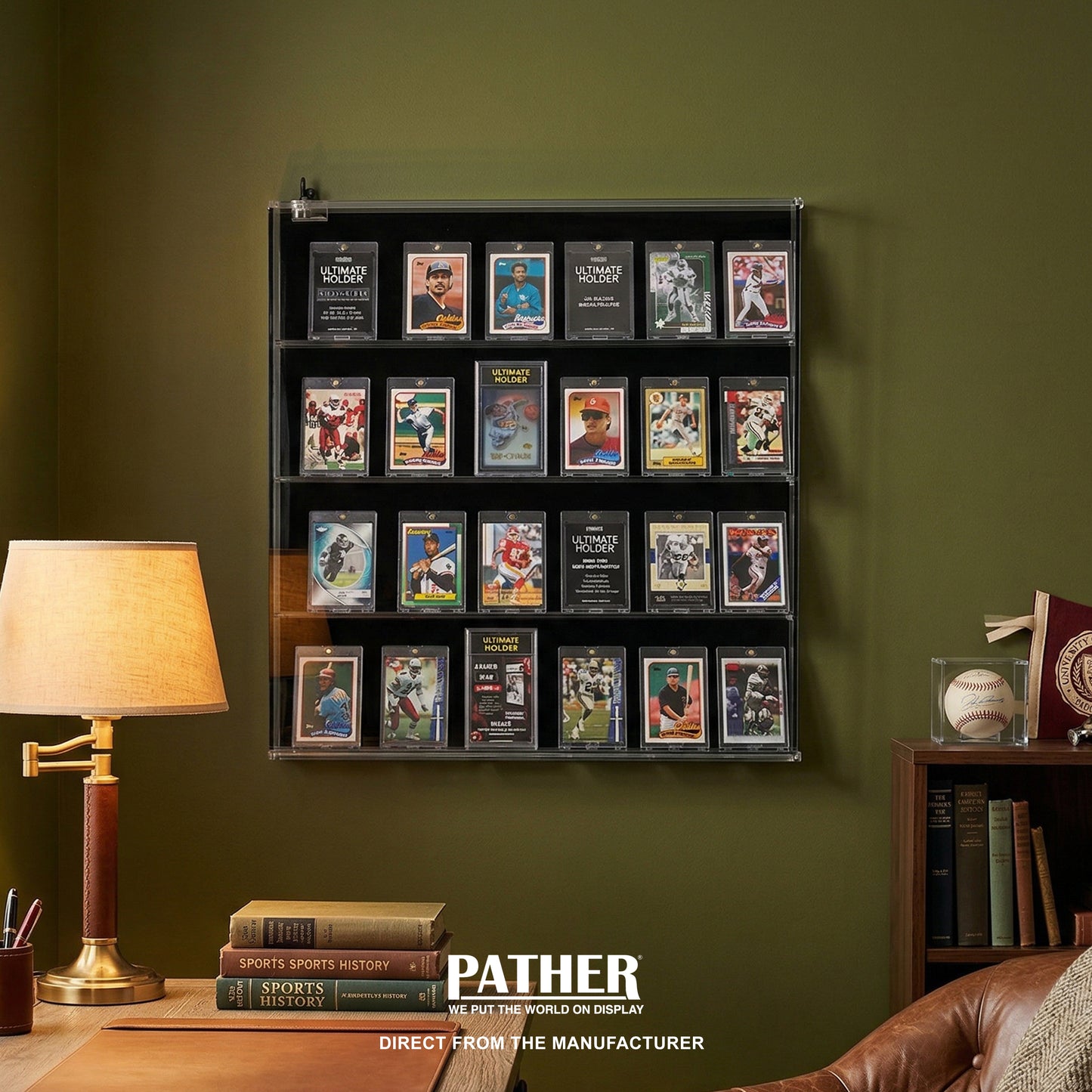 PATHER Trading Card Display Cabinet - Large Pather US PATHER Trading Card Display Cabinet - Large Pather US