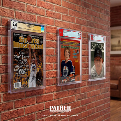 PATHER. Wall Mountable Graded Magazine Holder