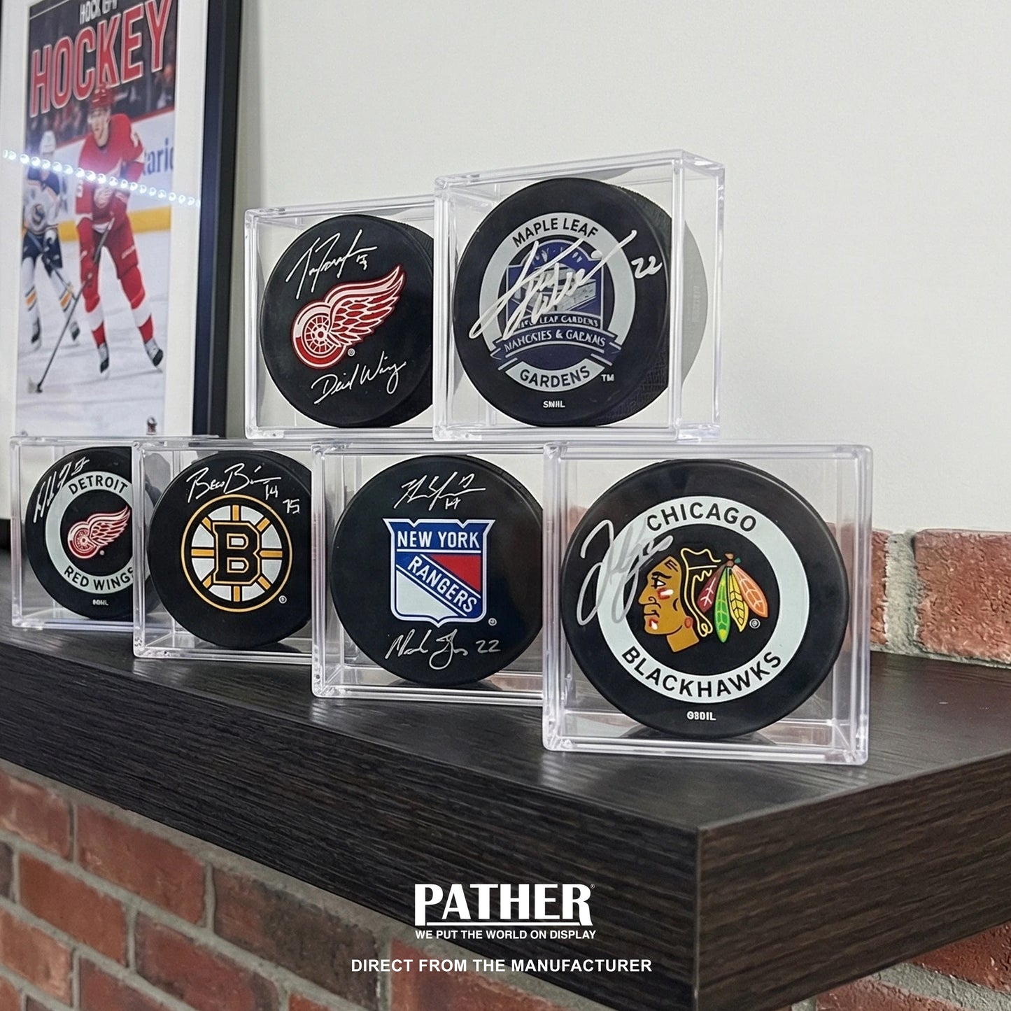PATHER. Souvenir Hockey Puck Case