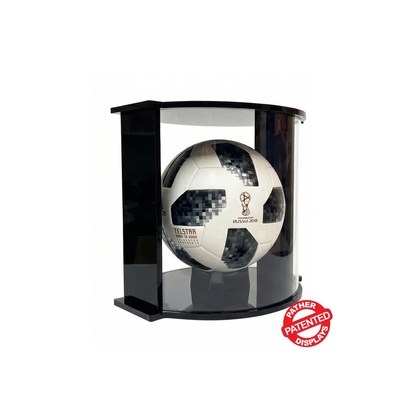PATHER. Patented Luxury Double Curved Display Case - Small