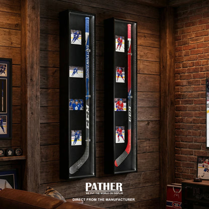 PATHER. Hockey Stick Display Case - Vertical - Right Handed