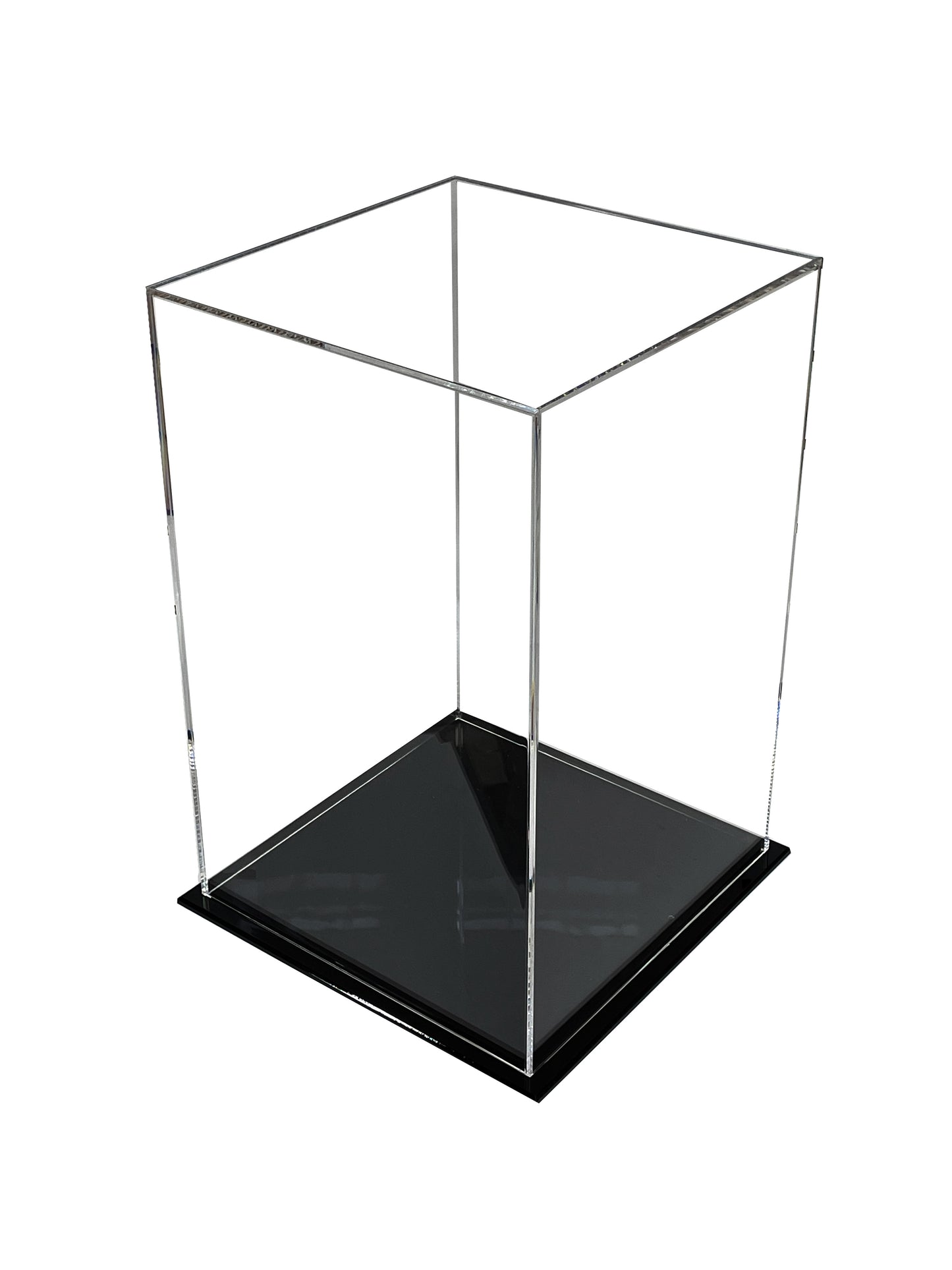 Display Cube With Black Base -11 3/4" x 11 3/4" x 18 1/4"