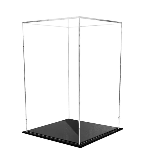 Display Cube With Black Base -11 3/4" x 11 3/4" x 18 1/4"