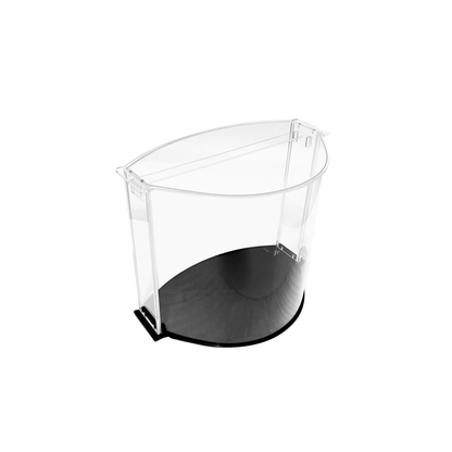 Pather® Patented Clear Small Luxury Double Curved Case with Black Base