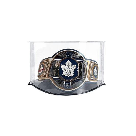 Pather® Patented 12.5in h Large Double Curved Display Case with Black Base