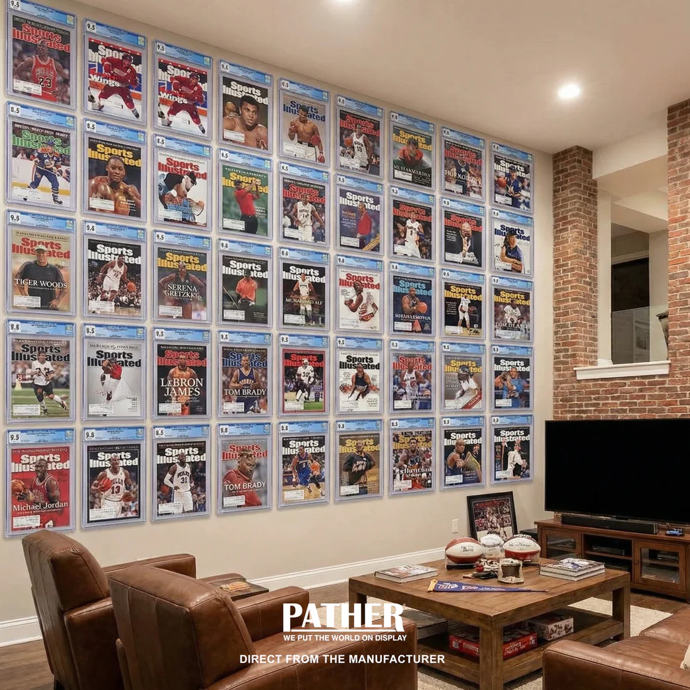 PATHER. Wall Mountable Graded Magazine Holder